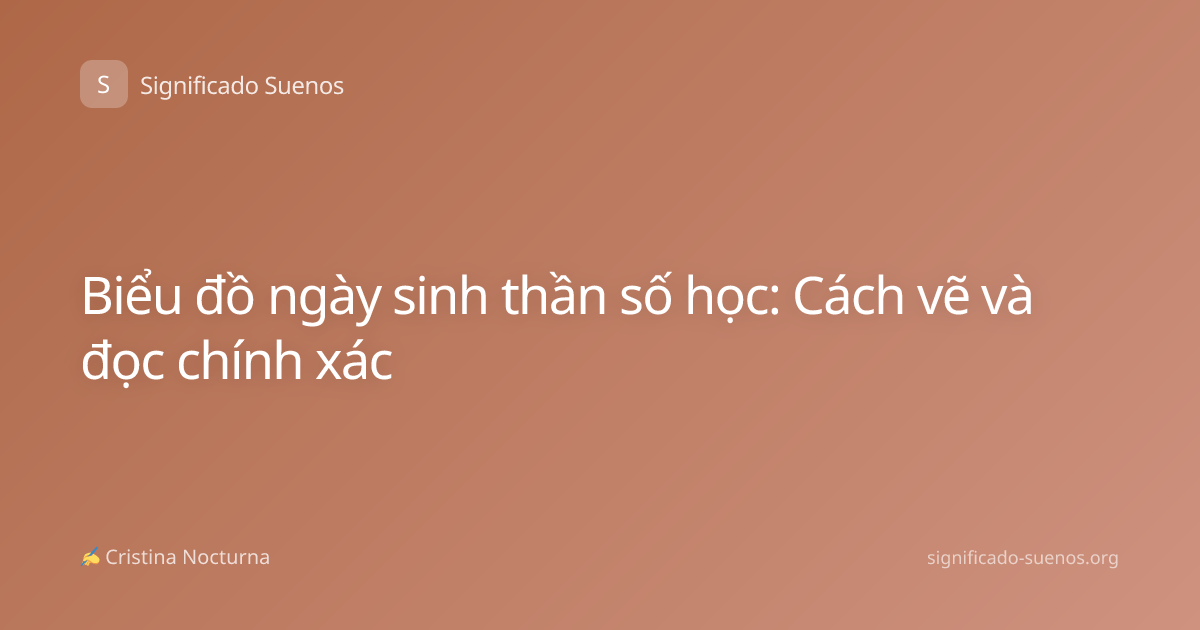 Biểu đồ ngày sinh thần số học: Cách vẽ và đọc chính xác